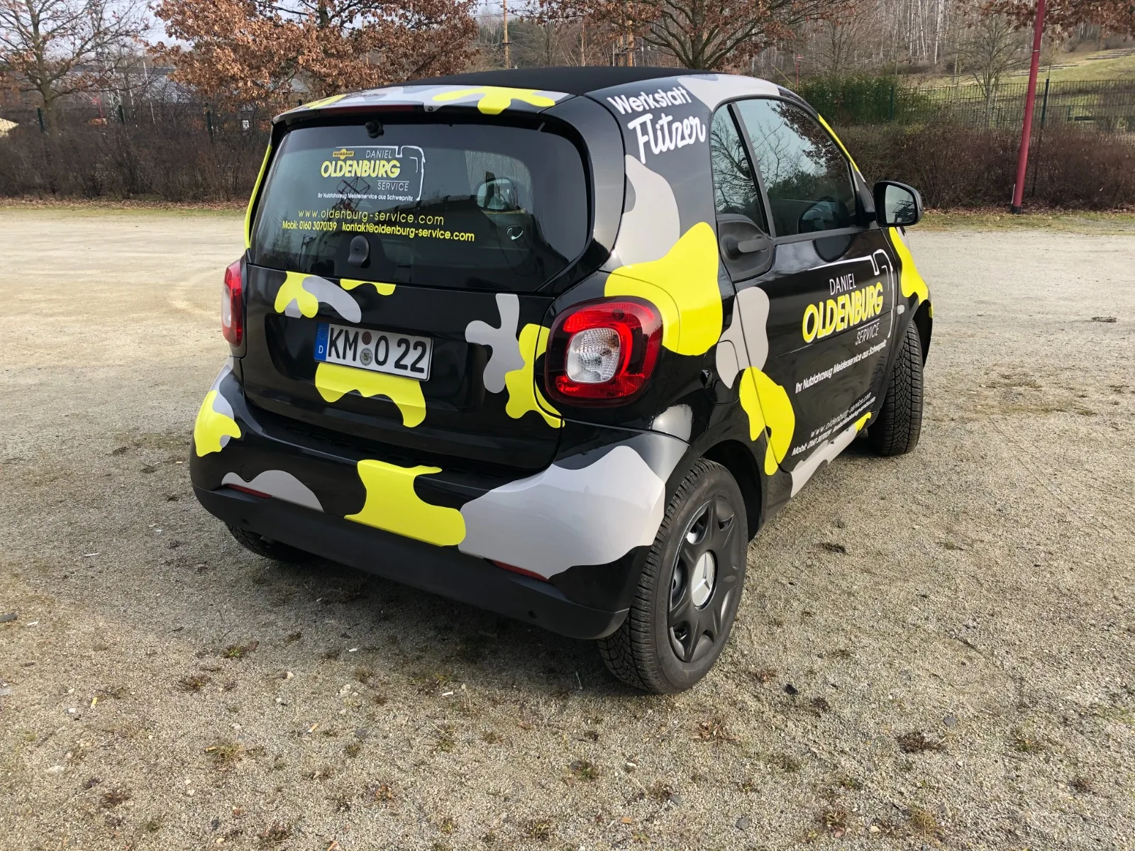 Camouflage-Werkstattflitzer von Oldenburg-Service